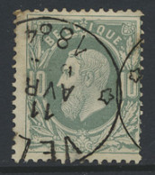 N° 30 '10c Donkergroen' Mooie  Relaisafst. Velm, Zm (Coba € +50) - 1869-1883 Leopold II