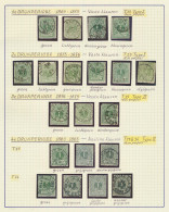 Tussen N° 26 En 37, Zeer Uitgebreide Verzameling Met 330 Losse Zegels En 72 Brieven En Poststukken In W.B. Plakalbum, Al - 1869-1883 Leopoldo II