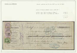 0/PWS 3 Handelseffecten, W.o. N° 30 En 36 (in Strook Van 3) Afgestempeld Brussel 02/1878 (roestvorming Op Tanding), N° 5 - 1869-1883 Leopoldo II