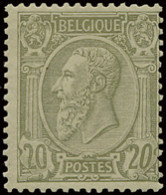 ** N° 47 20c. Olijf Op Groenachtig, Zm (OBP €1.175) - 1884-1891 Leopoldo II