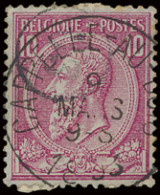 N° 46 '10c Roze Op Blauw' Afst. Capelle-Au-Bois, Dubbele 'P', M (OBP ô +15) - 1884-1891 Leopold II.