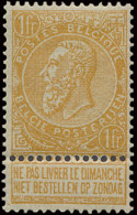 ** N° 65 1fr. Oranje Met Goede Centrage, Zm (OBP €500) - 1893-1900 Fine Barbe