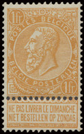 ** N° 65 1fr. Geel, Zéér Mooie Centrage, Zm (OBP ++€500) - 1893-1900 Barbas Cortas