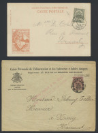 Brieven, Drukwerkkaarten, Kranten, Wikkels, 48 Stuks Met N° 53 En 55 W.o. Relais Houppertingen, Meerhout, Liège Expositi - 1893-1900 Fine Barbe