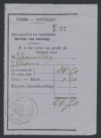 Ontvangstbewijs Met Agentschapsstempel Van GAND AGENCE N° 13 1905, Zm - 1905 Breiter Bart