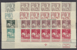 ** N° 84/91 'Volledige Reeks' (stroken Van 5) Met Depot En Atelier Du Timbre, Zm (OBP € ++550) - 1910-1911 Caritas