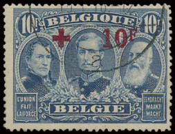 N° 161/63 3 Hoogste Waarden, Filatelistisch Gestempeld, Zm (OBP €1.385) - 1918 Croix-Rouge