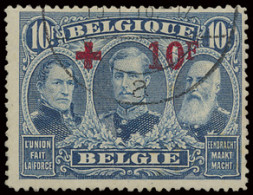 N° 161/63 3 Hoogste Waarden, Filatelistisch Gestempeld, Zm (OBP €1.385) - 1918 Red Cross