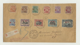 1920 N° 150/60 (Rode Kruis Postzegels Van 1918) Op Aangetekende Brief Van Het Agentschap Brussel 24 Op 9.VIII.1920 Ter S - 1918 Croce Rossa