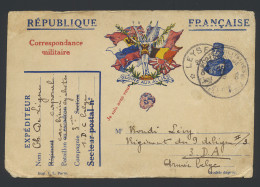 1915 Frans Postwaardestuk Geschreven In Leysele (relaiskantoor In Onbezet België) Op 14.4.1915 En Verzonden Op  16.4… (b - Army: Belgium