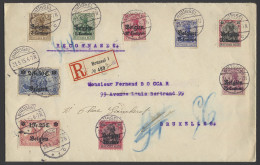 1915, BZ 1/9 Op Mooie Aangetekende Brief Brussel 21.3.15 Ter Stede, Zm - Armada Alemana