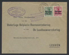1916 BZ 2 En 3 Op Brief Aartselaar (relaiskantoor) 31.VII.16 Naar Leuven, Zm - Army: German