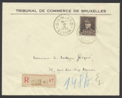 1933 N° 322A Op Aangetekende Brief Van Ixelles-Elsene 10.II.1933 (agentschap) Ter Stede, Zm - Altri & Non Classificati