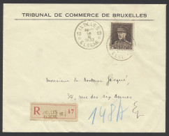 1933 N° 322A Op Aangetekende Brief Van Ixelles-Elsene 10.II.1933 (agentschap) Ter Stede, Zm - Otros & Sin Clasificación