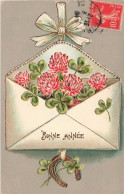 FÊTES - VŒUX - Bonne Année - Enveloppe Plein De Fleurs - Colorisé - Carte Postale Ancienne - Año Nuevo