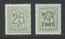 ** N° 1368b 25c. Lichtgroen (kleur Van PRE 774), Zm/m/ntz (OBP €275) - Other & Unclassified