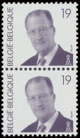 ** N° 2779a Albert II, 19fr., Rolzegel In Paar Uit Vel Van 60, Zeldzaam, Zm (OBP €585) - Coil Stamps