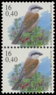 ** N° 2931a Vogels, Buzin, 16fr., Rolzegel In Paar Uit Vel Van 60, Zeldzaam, Zm (OBP €800) - Coil Stamps