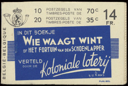 ** A 33b (II) 'Wie Waagt Wint' Boekje 14 Fr Met Blauwe Rugband, Zm/m (OBP € 540) - 1907-1941 Alte [A]