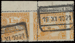 TR 117 1,20fr. Oranje In Paar Met Foute Perforatie Dwars Door Zegel Met Bladrand En BOIS DE BREUX N° 2, Zm - Other & Unclassified