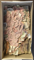 1919/1980 Duizenden Afgeweekte Zegels In Schoendoos, Waarbij Interessante Stempels, Zm/m - Other & Unclassified