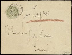 1896 TG 4 Op Mooie Brief In Expres Uit Welkenraedt 16 Janv 1896 Naar Louvain, Zm - Sellos Telégrafos [TG]