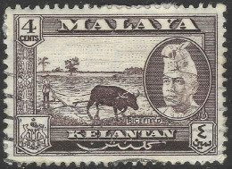 Kelantan (Malaysia). 1957-63 Sultan Ibrahim. 4c Used. SG 85 - Kelantan