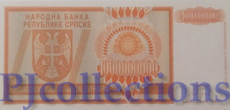 BOSNIA HERZRGOVINA 1 BILLION DINARA 1993 PICK 147a UNC - Bosnie-Herzegovine