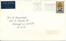 Australia Cover Sent Air Mail To USA Brisbane 29-12-1994 Single Franked - Briefe U. Dokumente