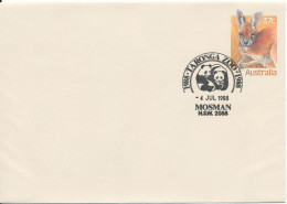 Australia Postal Stationery Cover 100 Anniversary Taronga Zoo Mosman 4-7-1998 With PANDA In The Postmark - Interi Postali