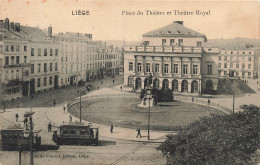 BELGIQUE - Liège - Place Du Théâtre Royal - Carte Postale Ancienne - Lüttich