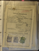 1920/1966 Fiscale Zegels, Verzameling Op Honderden Documenten In 6 Ringmappen, Zm/m - Other & Unclassified