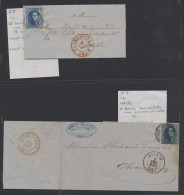 1858/1865 Kleine Samenstelling Klassiek W.o. 10 Brieven En 7 Zegels, M/ntz - Other & Unclassified