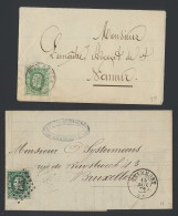 1869/1937 Samenstelling 58 Poststukken, Waarbij N° 30, 46, Fijne Baard W.o. Expres, Retour à L'envoyeur, Mengfrankering, - Otros & Sin Clasificación