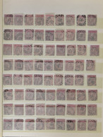 1869/1893 Samenstelling Honderden Zegels In Insteekboek W.o. N° 46 (740x) + 58 (400x), Zm/m/ntz - Autres & Non Classés