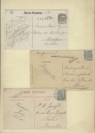 1905/1964, Samenstelling Van 36 Lijnstempels Op Poststukken + 4 Fragmenten, Waalse Regio, Zm/m. - Other & Unclassified