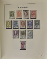 */0 1858/1963 Verzameling In Album Davo W.o. Stempels, Caritas *, Kastelen *, 325 **, UPU *,, LP, SP, Dienst, TX, Een De - Collections