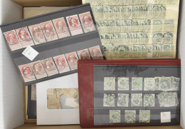 */0 1863/1912 Samenstelling Diverse Uitgiften, Waarbij Betere Stempels, Brede Baard, Charleroi 1911, Enz., Zm/m/ntz - Collections