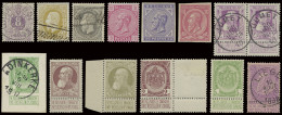 MIX 1869/1907 Zeer Mooie Wat Gespecialiseerde Verzameling Van Diverse Koning Leopold II Uitgiften Op 5 Insteekbladen, Ve - Colecciones