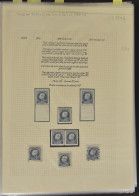 **/*/0 1912/1946 Kleine Studie Op Diverse Uitgiften Zoals Pellens, 1915, Helm, Kleine Montenez In Ringmap, Zm/m - Colecciones