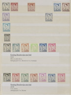 ** 1925/1988 Verzameling Langlopende Reeksen Met Dienst, -10%, TX, Preo's, Albert I, Leopold III, Heraldieke Leeuw, Boud - Colecciones
