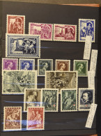 Mix Mooi Restant, Met Herdenkingsbladen, FDS, FDC, Frankeerwaarden, ZW-wit Strips En Volledige Reeksen. - Collections