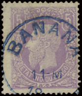 N° 5 5fr. Lilac, Off Centre To The Right, Cancelled BANANA In Blue, Signed CBE And Brun, Vf (OBP €490) - 1884-1894