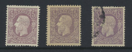 */0 Type N° 5 '5 Fr Lilac- FORGERY' (3x) 2x Unused With Glue And 1 Cancelled, VF/F/to Be Checked. - 1884-1894