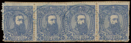 N° 6 5c. Green, Strip Of 3, Cancelled Matadi, 7 10c. Pink, Strip Of 3 On Piece Cancelled MATADI (1 Stamp Damaged), 8 25c - 1884-1894