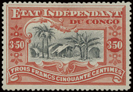 * N° 27 3,50fr. Vermilion Mols Congo Free State Issue, Very Fresh, Vf (OBP €260) - Otros & Sin Clasificación