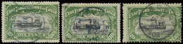 N° 29 (8x) And 29a '10 Fr Green Mols' With 2 Pencil Cancellations, Other Matadi, Boma, Thysville, The 29a Is Watermarked - Other & Unclassified