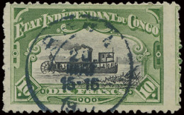 N° 29a 10fr., Perf 12,  Mols Congo Free State Issue, Large Horizontal Format With Full Right Margin And Part Of Next Sta - Otros & Sin Clasificación