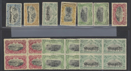 ** Accumulation Between N° 16 And 23 Type 'Mols' (19 Stamps, Of Which 3 Blocks Of 4), Some To Be Checked/F/VF (OBP €113) - Altri & Non Classificati
