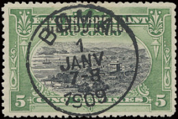 N° 30 B2 '5c Green' With Brussels Overprint 'Congo Belge Type B2' On I.1+B1 Plate, Cancelled First Day Boma 1 Jan 1909,  - Sonstige & Ohne Zuordnung